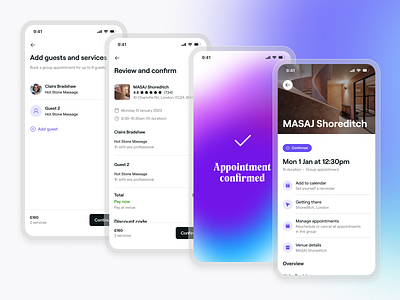 Fresha · Group appointments design ui ux