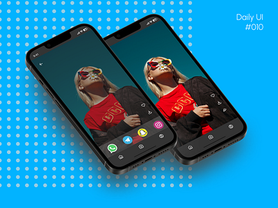 Daily UI 010- Social Share UI app branding daily dailyui design figma ui uiux website