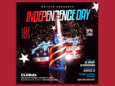 Independence Day Flyer Template poster