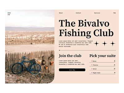 Fishing Club Hero app branding design developer graphic design hero ideas layout ui ux web website