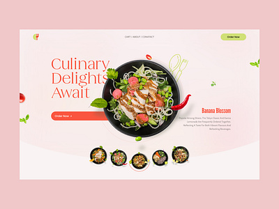 Food/Restaurant Landing Page Design in Figma design fastfood food minimal restaurant restautant landing page design trending uiux website