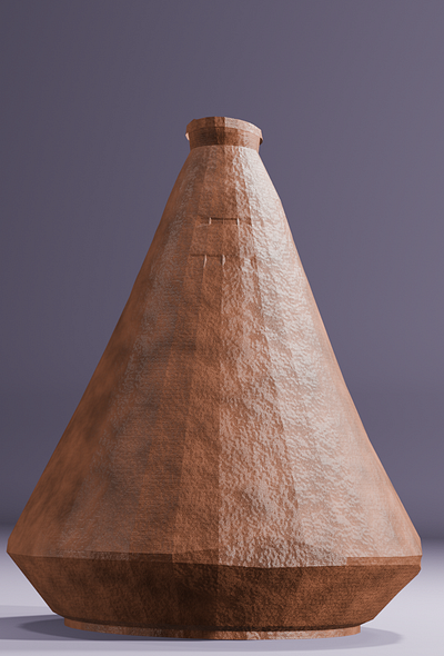 Clay pot 3d