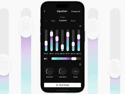 Equalizer App's Screen app daily ui dailyui design equalizer equalizer app equalizer apps screen equalizer ui equalizer ui design mobile mobile app mobile design ui ui design uiux design user interface