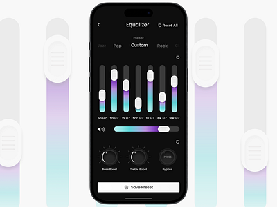 Equalizer App's Screen app daily ui dailyui design equalizer equalizer app equalizer apps screen equalizer ui equalizer ui design mobile mobile app mobile design ui ui design uiux design user interface