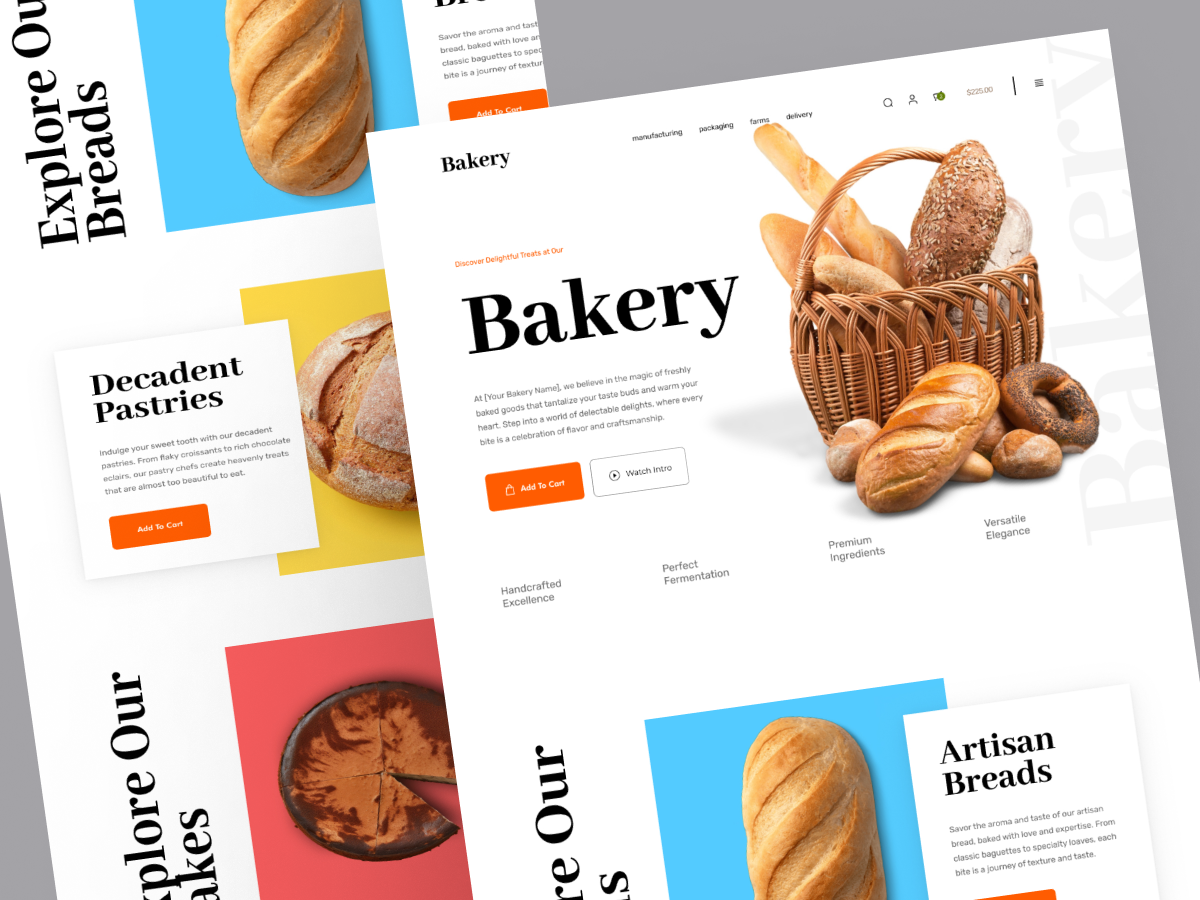 Bakery Store Website by Thomas on Dribbble