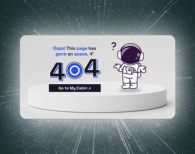 404 Error 404 error animation design illustration space ui ux