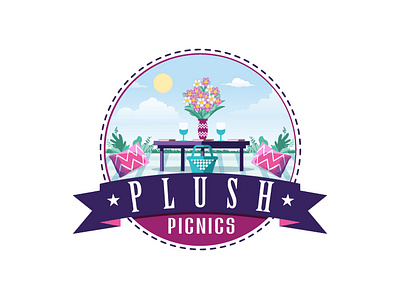 Plush Picnics Logo! branding graphic design logo