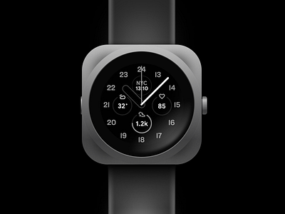 Pixel watch case redesign google illustration pixel titanium watch watchface wearable