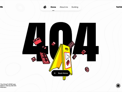 𓏠 Block-ade! 404 Framer 𓏠 3d 404 framer lego portfolio spline typography ui ux
