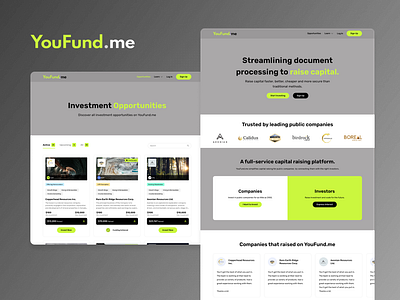 Capital Raising Platform branding design logo typography ui ux