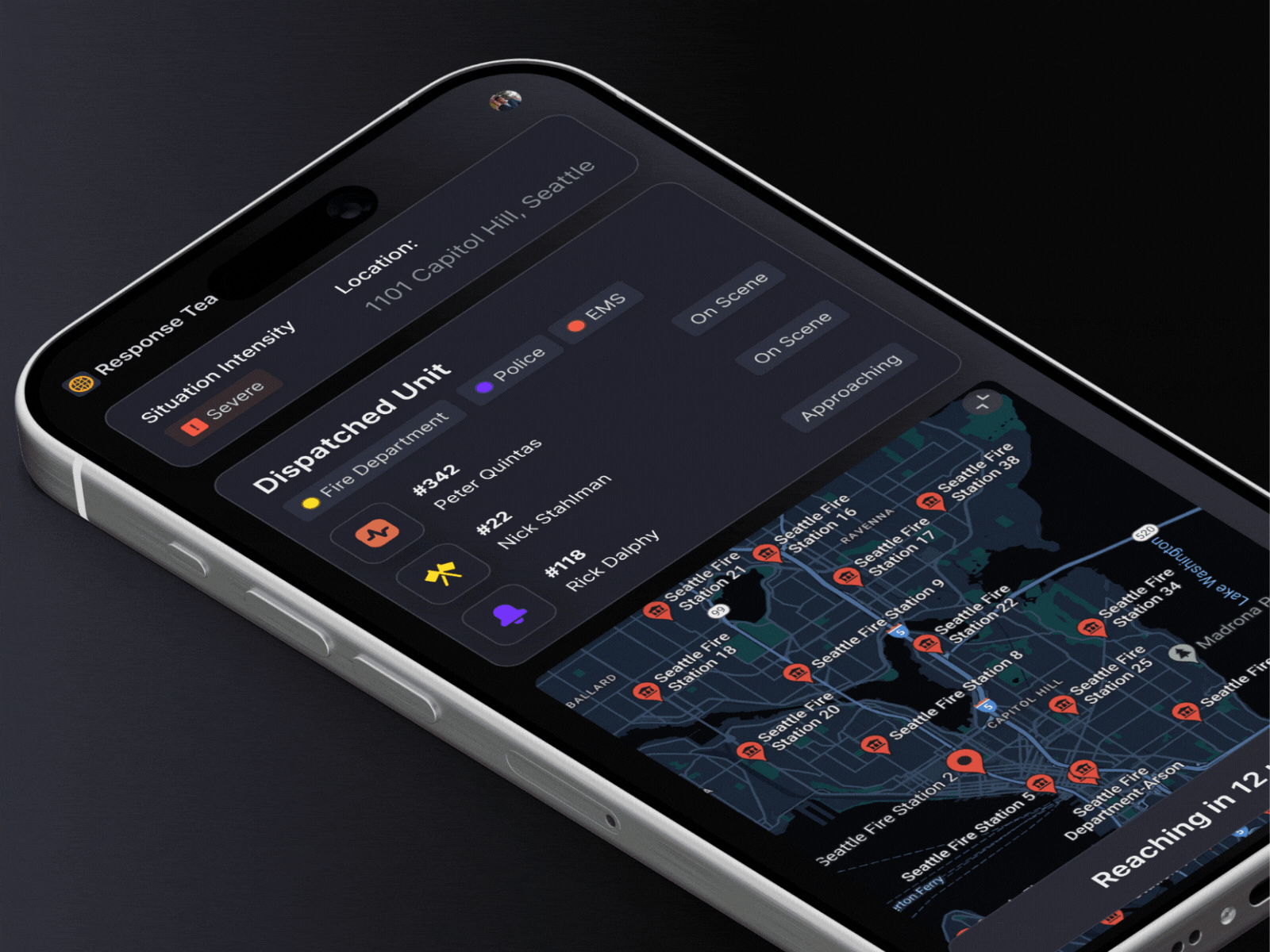 Seattle Fire Department - Revamping UI 3d app design branding illustration motion graphics product design ui