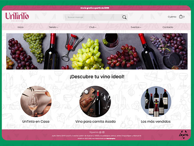 Un Tinto (Prueba de diseño para Don Guspino) landing page ui ux