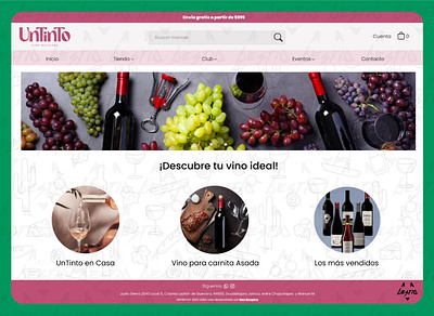 Un Tinto (Prueba de diseño para Don Guspino) landing page ui ux