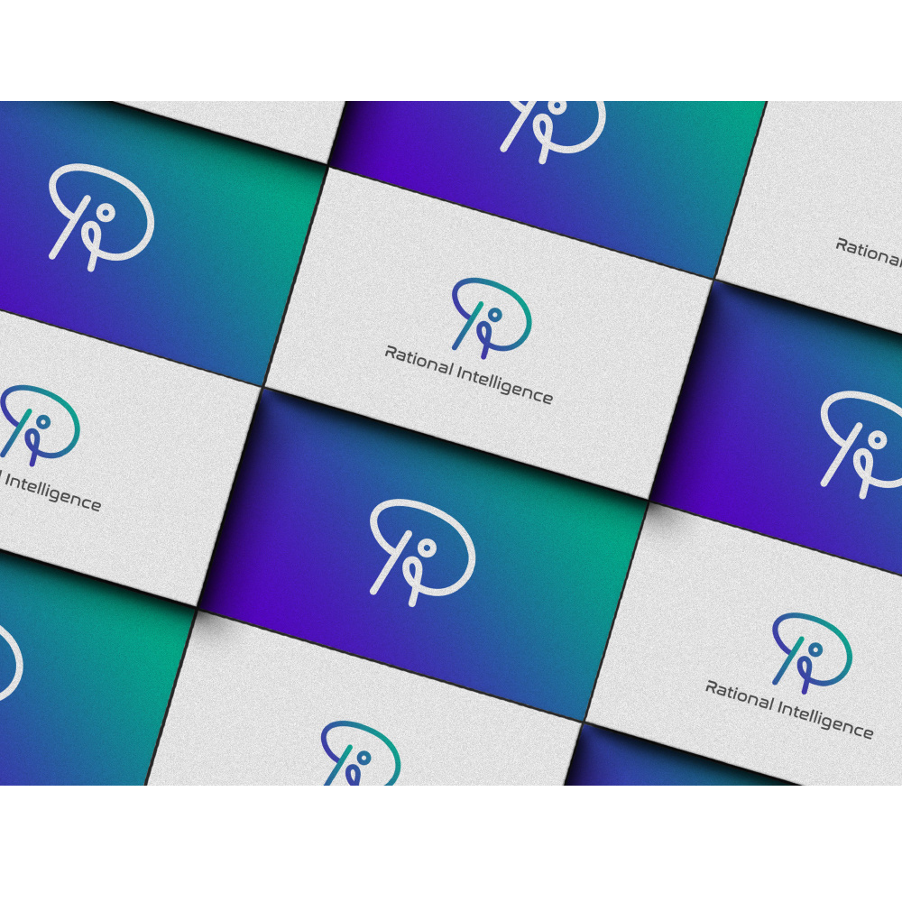 Artificial Intelligence Logo ai artificial intelligence brain brand identity branding creative logo gradient graphic design logo logo mark minimalist modern