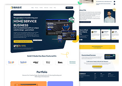 Web Design agency for Roofing Contractors branding contractor website design agency graphic design logo roofing agency website roofing company ui uiux web design web developer website development