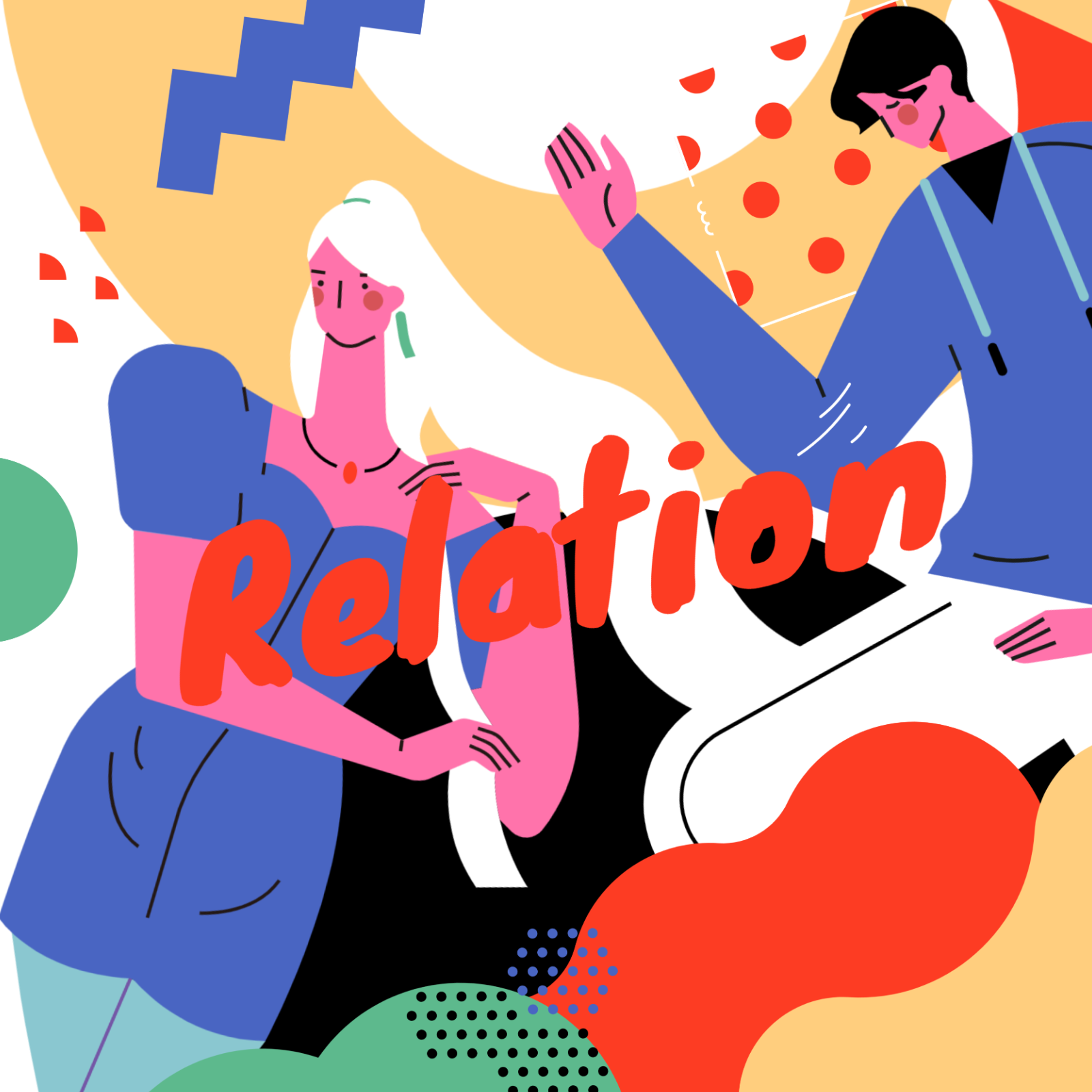 小园素作品 ：联结 design flat graphic design illustration vector