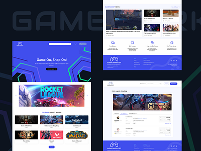 Redesign UI - Gamemarket.gg game market landing page redesign ui website website gaming