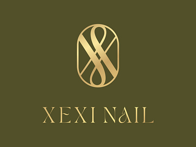 XEXI NAIL | LOGO DESIGN & BRAND IDENTITY beauty beauty logo branding design gold gold logo logo logo design logos logotipo logotype nail nail logo nail spa nail spa logo