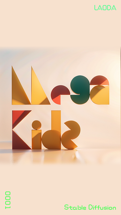 Mega Kids LOGO children kid kids logo