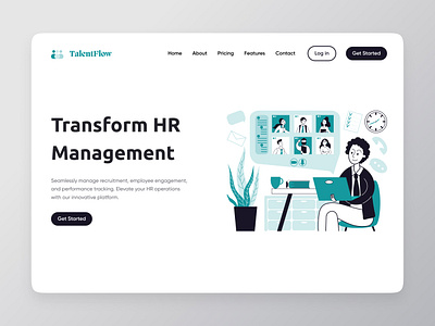 HR Management Platform Design Concept hr hr management hr management platform