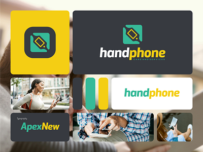 HandPhone app apps branding care combination design dualmeaning graphic design hand handphone icon logo logodesign phone service smartphone