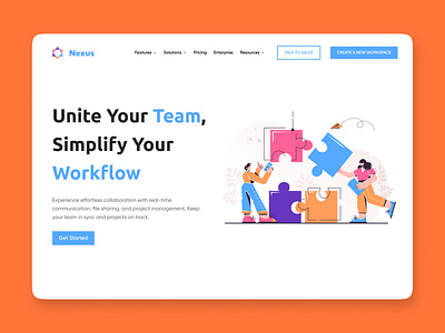 Team Collaboration Homepage Design collaboration team tem collaboration ui ux