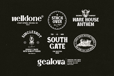 Logo Collection "Barents - Bold Sans" fun typeface