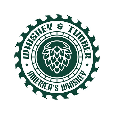 Vintage Whiskey & Timber Logo jameson whiskey logo