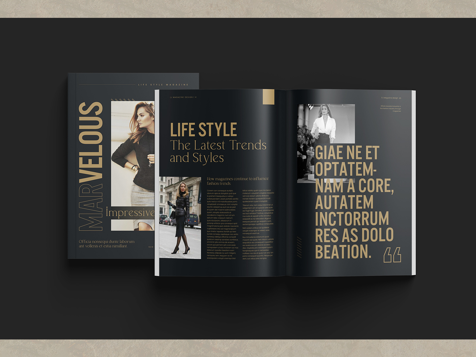 Example of Fashion & Lifestyle Magazine Design