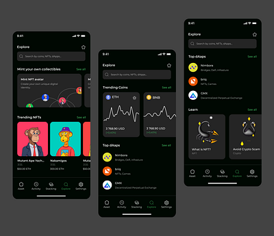 NFT App ui