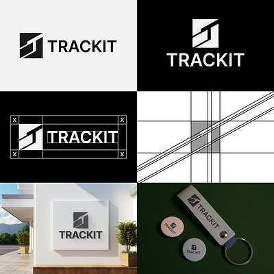 Trackit T letter logo design brand identity branding logo logo design t letter t letter logo t logo typography