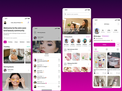 Ai skincare app ai ai future app ai skincare animation community app dashboard ecommerce future app future ecommerce mobile app product design product designer skin care ui ui designer ui motion ux ux designer