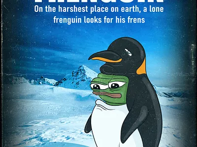 Meme Poster Designs frog illustration meme nft poster design