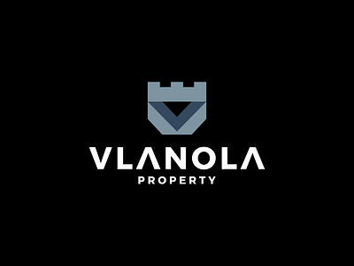 Vlanola Property branding castle castleshape design development graphic design icon logo logodesigns logogram logomark property symbol v vector vlogo