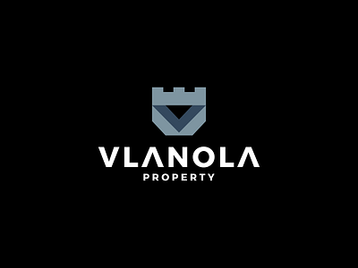 Vlanola Property branding castle castleshape design development graphic design icon logo logodesigns logogram logomark property symbol v vector vlogo