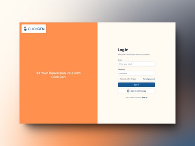 Streamlined Sign Up and Log In UI for Your Interaction Design button widget ui interaction design log in page ui saas ui design sign up page design user interface design ux design web application ui