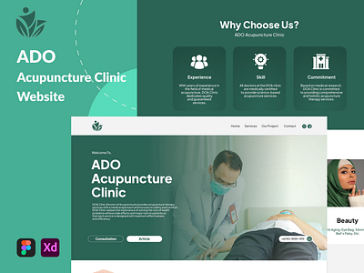 Acupuncture Clinic Website Design & Management clinic website graphic design landing page landing page design ui ux website design