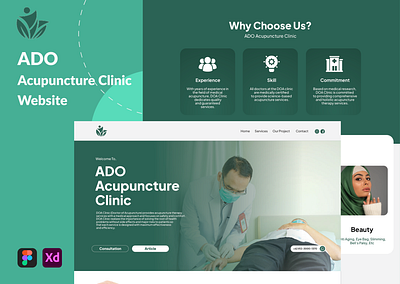 Acupuncture Clinic Website Design & Management clinic website graphic design landing page landing page design ui ux website design