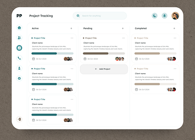 CRM Kanban Project Tracking Board app design axillio crm crm kanban kanban kanban crm kanban project tracking minimal minimal dashbaord project dashbaord project tracking ui uiux ux web design