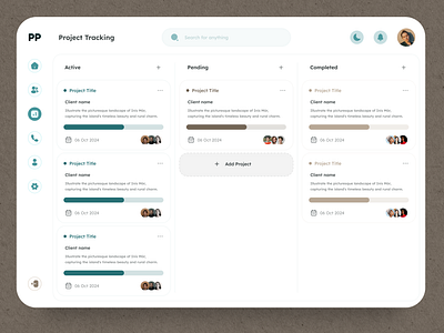 CRM Kanban Project Tracking Board app design axillio crm crm kanban kanban kanban crm kanban project tracking minimal minimal dashbaord project dashbaord project tracking ui uiux ux web design