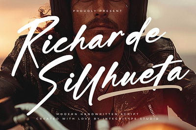 Richarde Sillhueta - Modern Handwritten Font style