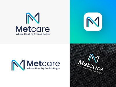 medical logo, metcare, minimalist logo abstract brand identity care logo creative logo futuristic logo gradient logo hospital logo letter logo logo agency logo design logo design idea logo designer logo inspiration logo mark logos m logo medical logo modern logo smart logo technology