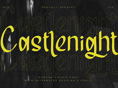 Castlenight - Modern Gothic Font style