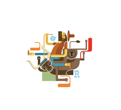 Rodeo! characters cowboy design people retro rodeo sport style styletest vector website