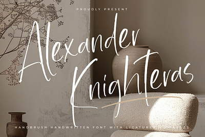 Alexander Knighteras - Modern Handwritten Font style