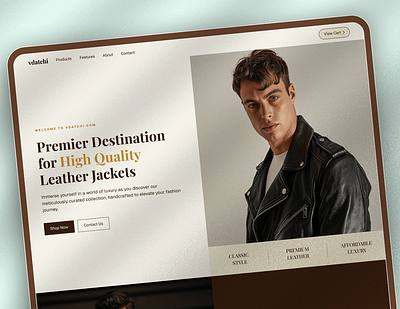 Vdatchi | E-commerce Landing Page UI branding ecommerce figma frontend design graphic design landing page ui uiux web design website design