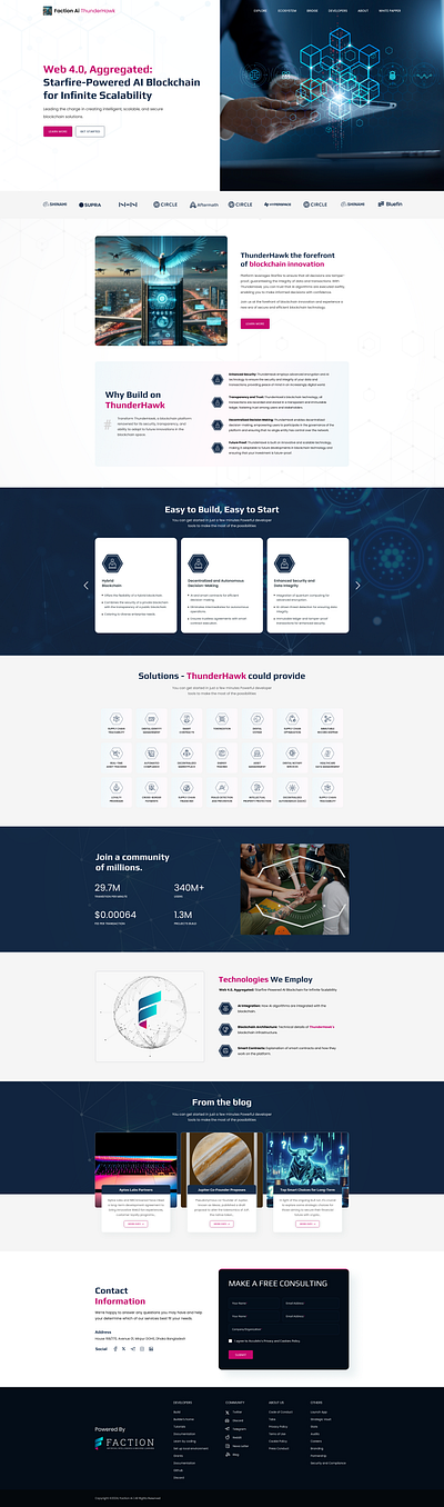 Web 4.0, Aggregated: Starfire-Powered AI Blockchain for Infinite branding design typography ui ux vector website design