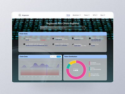 Argo Scanner UI UX blockchaun branding scanner ui web website