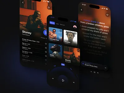 Music App concept app graphic design mobile app music player spotify ui design uxui