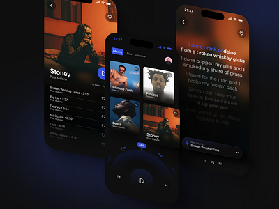 Music App concept app graphic design mobile app music player spotify ui design uxui